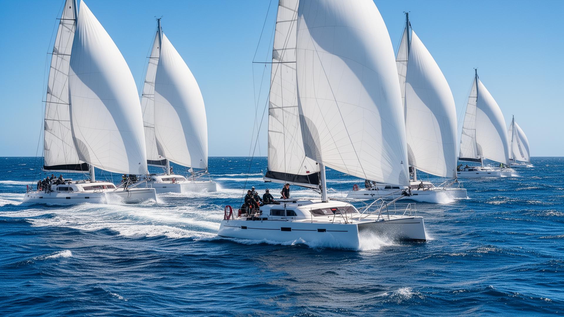 Luxury sailing yacht at golden hour
